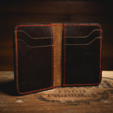 Vintage Brown Gambler's Wallet