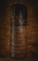 Vintage Leather Punching Bag Savage Gentleman