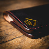 Expedition-Geldbörse – klassische schwarze Lederwaren-Savage-Gentleman-Tasche 
