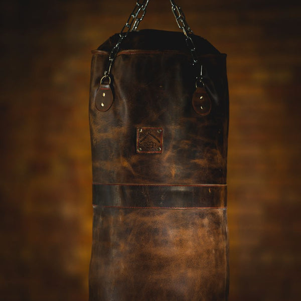 Vintage Leather Punching Bag Savage Gentleman 