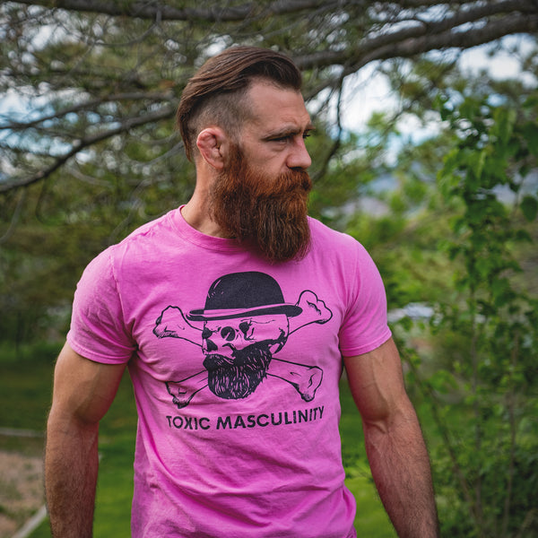 Pink "Toxic Masculinity" T-Shirt Savage Gentleman 