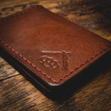 Handelsman plånbok- vintage brun lädervaror vilde herre 