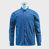 Blauw button-down overhemd van Savage Gentleman.